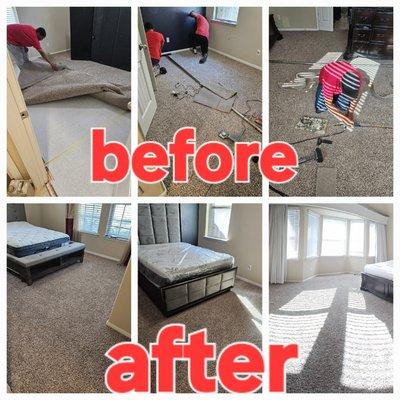 Carpet and pad installation ph 832 435 0305