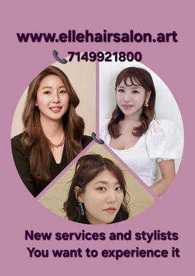 Experience Korean-style professional haircuts and perm and color