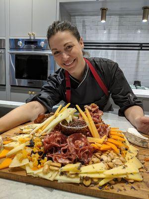 Jamie with her Favorite thing... Cheese!!!