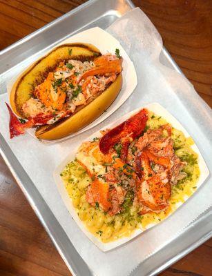 Lobster roll & Lobster Mac & Cheese