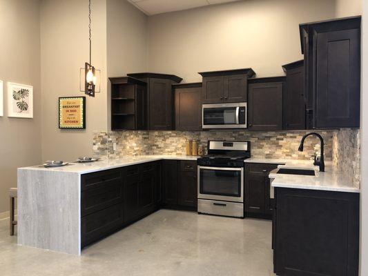 Charcoal Gray kitchen cabinets