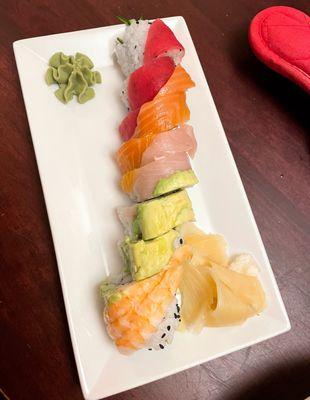 Beautiful Rainbow Roll