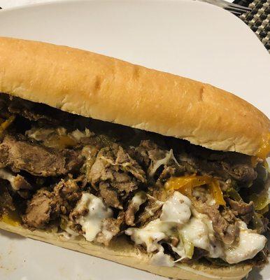 Cheesesteak with peppers & onions