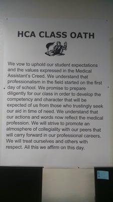 Class Oath