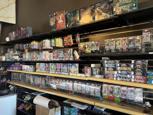 Extensive selection of booster packs for many games