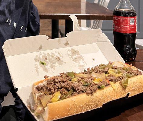 Beef cheesesteak