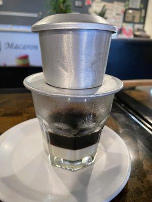 Vietnamese coffee hot