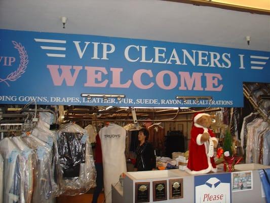 Inside of Vip Cleaners. Doing it right at first time.