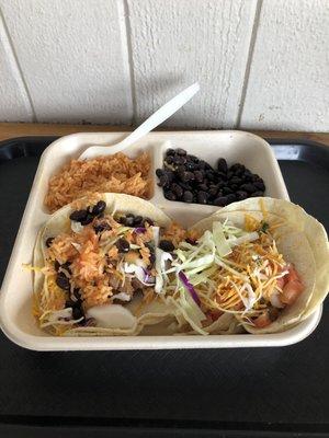 Two Taco Plate: Carnitas Baja Style