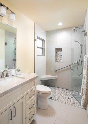 Newly built bathroom that was apart of a granny flat addition.