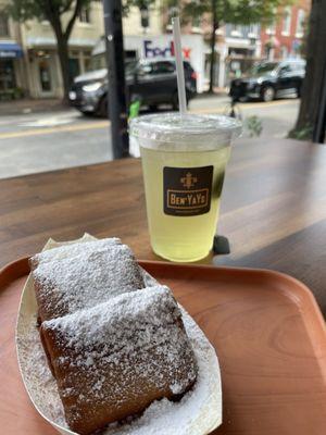 Awesome Beignets just as good as NOLA if not better  great coffee and tea selection .... They have a second sitting area in the back ....