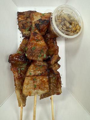 Pork Isaw @ Dollar Hits Filipino Grill (Takeout)