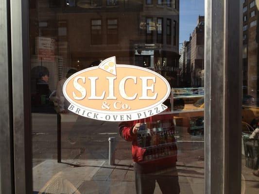 Slice logo outside.