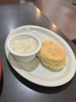 Biscuit with Sausage and Gravy