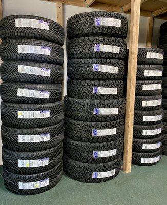 Premium tires in stock