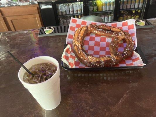 Whiskey And Brauhaus Bavarian Soft Pretzel