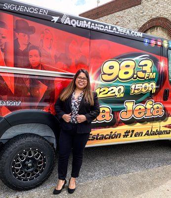 La Jefa 98.3 FM Radio interview on the show "Voz de Ayuda"