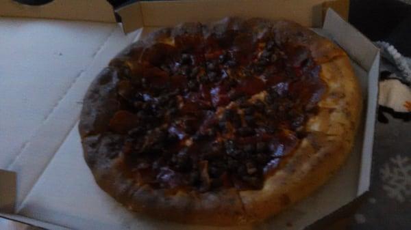 My pizza from pizza hut at long point.