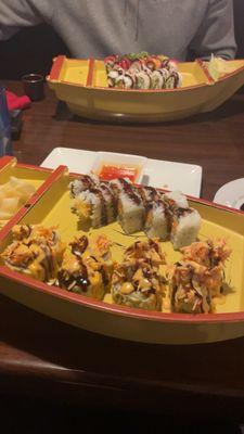 Crab Rangoon Roll Sweet Potato Tempura Roll