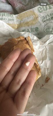 Tooth in my sub