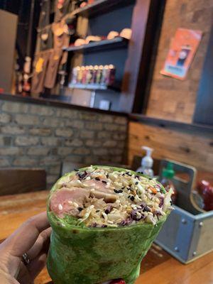 Ahi tuna wrap