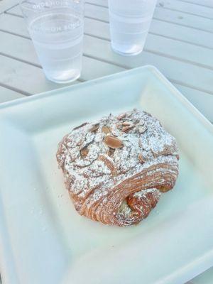 Almond croissant ($5) - nice layer of marzipan/almond, deliciously sweet.  This one's messy-- Use a napkin :D