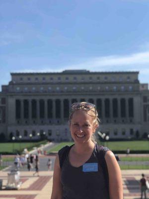 Nancy Rones Zolotorofe of International College Counselors visits Columbia University.