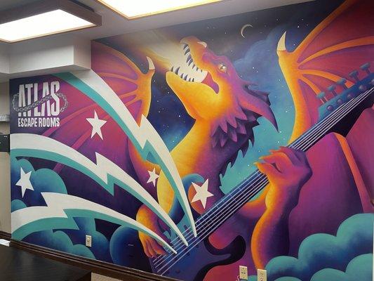 Rockstar Dragon mural!