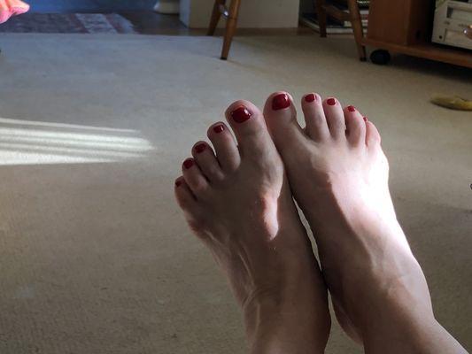 Example of pedicure