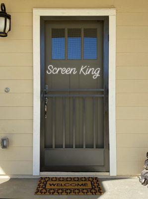 Craftsman Door w/ Charcoal Fiberglass