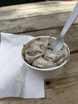 Fudge swirl ice cream