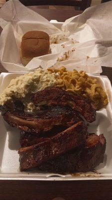 BBQ Rib plate with 2 sides