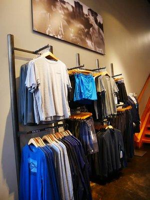 Men's Fall 2019 apparel wall.