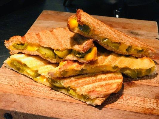 Smoked Cheddar Halla At Yo Peno  (Jalapeno) Grilled Cheese!