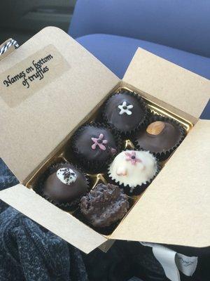 Our organic/vegan truffles :) favorites were Hazlenut & Strawberry Milkshake!