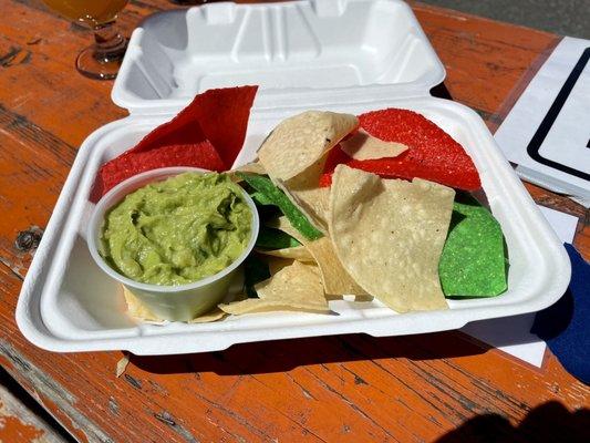 Chips & Guac from the food truck