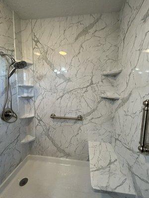 Bathtub to shower conversion