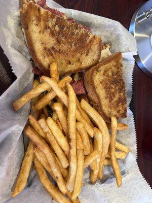 Rueben Melt with Fries