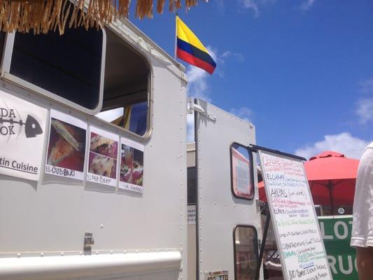 This is the Colombian food truck!