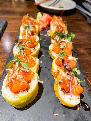 New Salmon Poke Roll