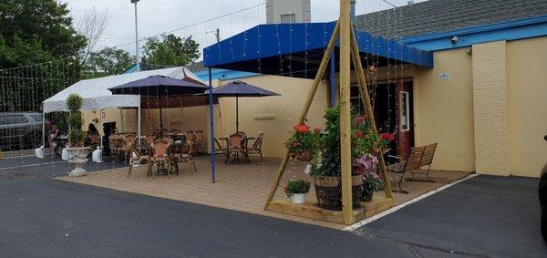 Outdoor dining area