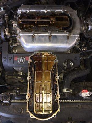 2004 Acura TL multiple cylinder misfire do to carbon buildup inside the intake