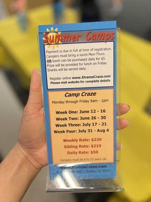 Summer camps