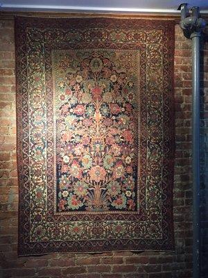 Carman laver antique Persian rug for collectors