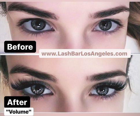 Different lengths of eyelash strains, recreating and emphasizing the style of all- natural lashes