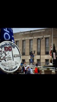 2016 medal & DC Armory near finish