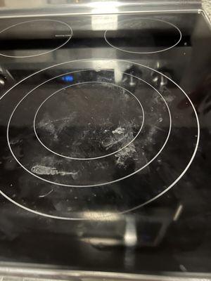 Stovetop not cleaned