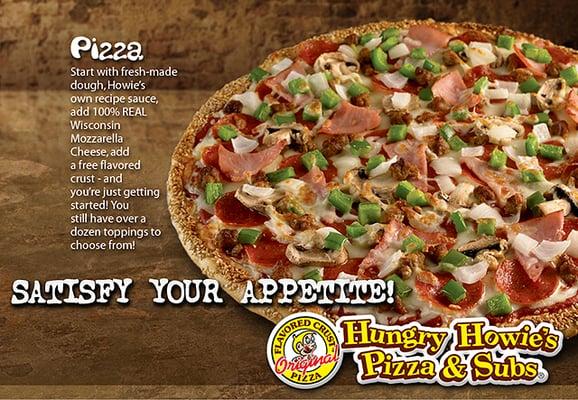 Specialty Pizzas_Works-Meateaters-Howie Maui and Veggie