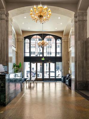 DTLA S Broadway - Lobby architecture ~