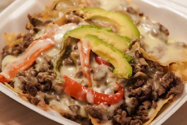 Loaded Nachos with Beef Fajita